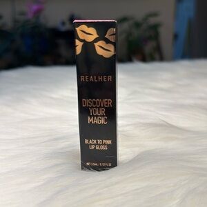 REALHER Magic Black to Pink Watery Lip Gloss VEGAN!